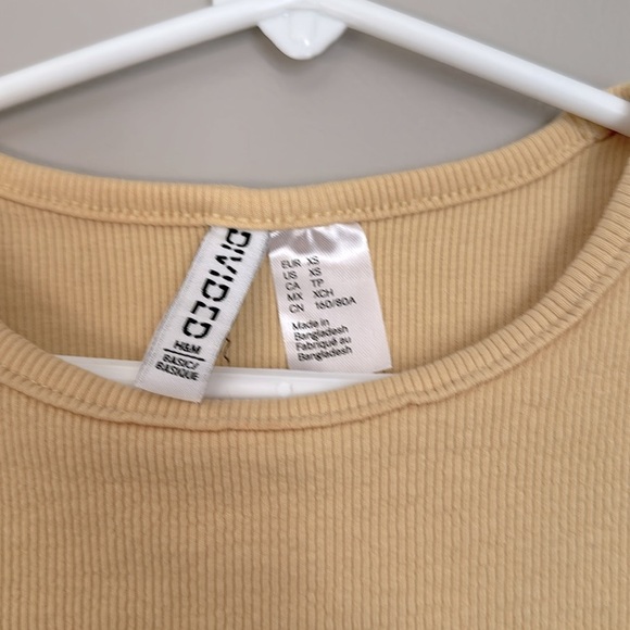 Divided Yellow Short Sleeve Fitted Tee - Picture 2 of 4